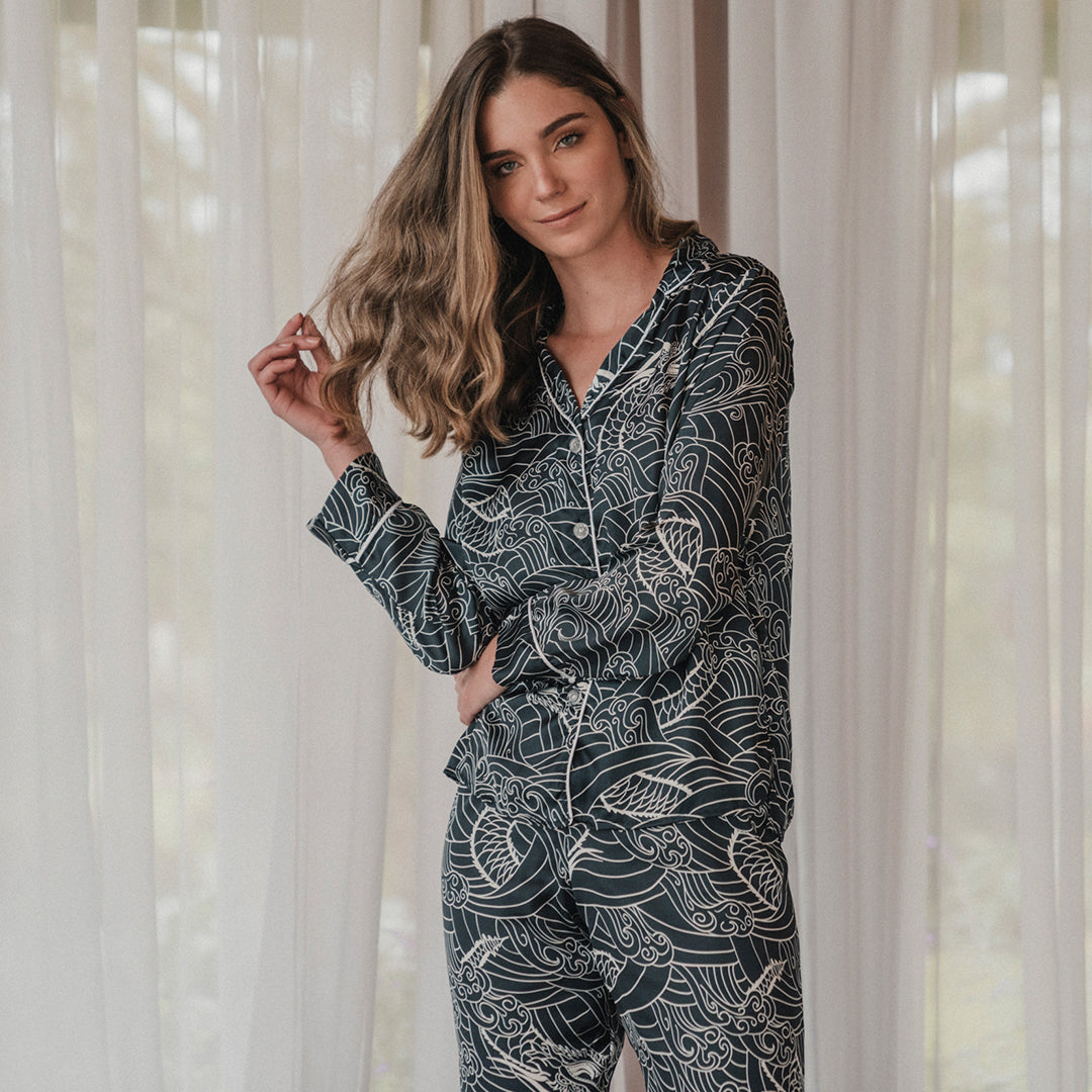 Pijama larga para mujer